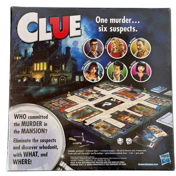 New Sealed Clue Mystery Board Game Gift - Picture 3 of 4